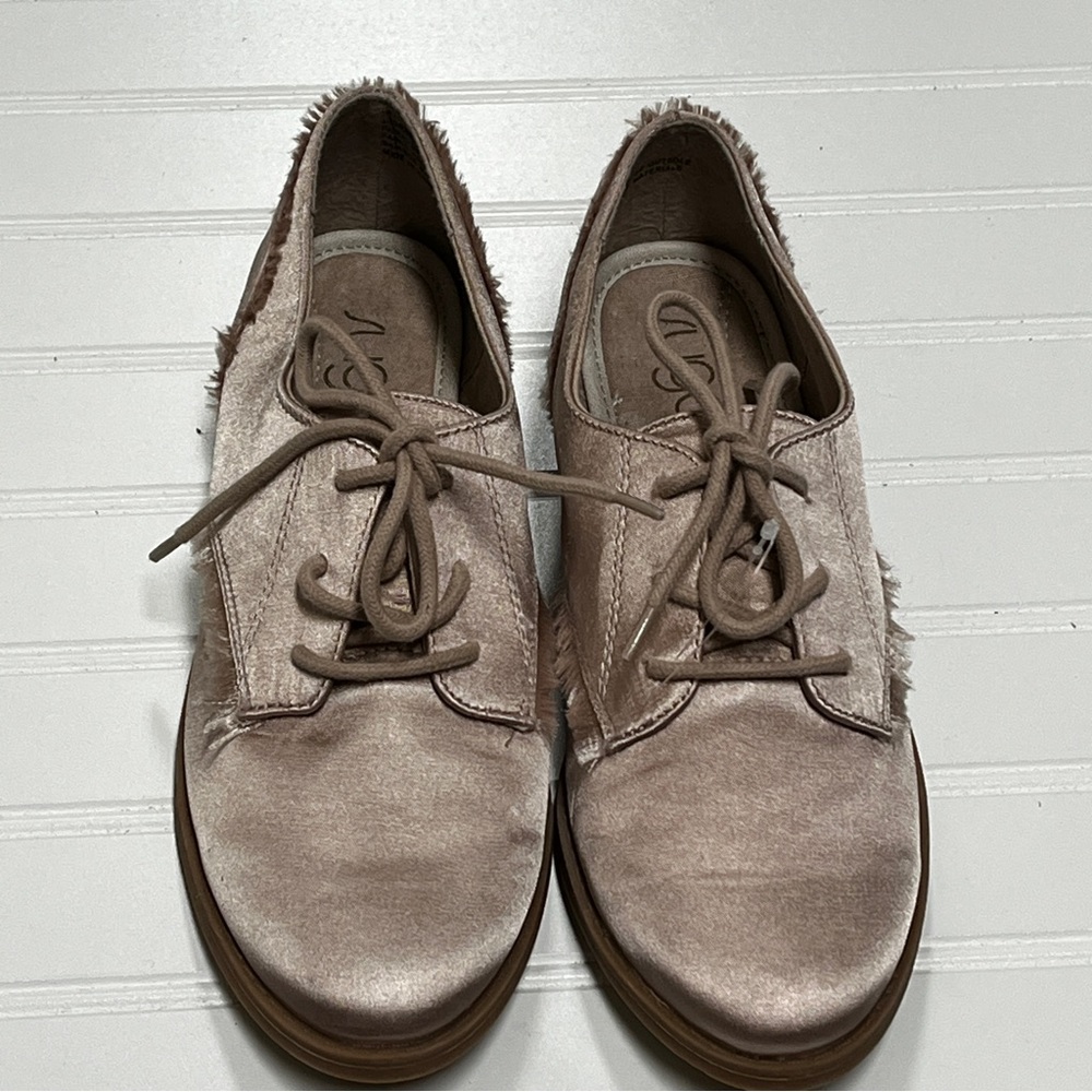 Sugar Drama Pink Satin Oxfords